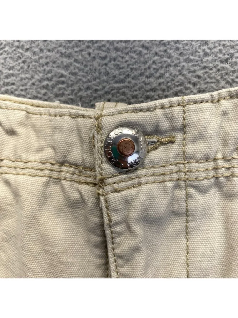 ROUTE 66 youth boys size 12 cargo shorts light beige,Beige